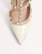 Valentino Patent Rockstud Caged Pump 100Mm - Image 3